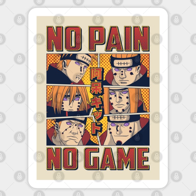 No Pain No Game Sticker by Aho Kid